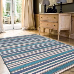 Mastercraft Brighton 098 - 0122 - 2001 - 99 Machine Made Rug - Blue/White