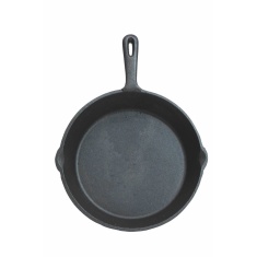 KitchenCraft Deluxe Cast Iron Round Plain Grill Pan 24cm KitchenCraft Deluxe Cast Iron Round Plain Grill Pan 24cm