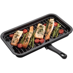 KitchenCraft KitchenCraft Non-Stick Enamel Grill Pan 40x23cm KitchenCraft KitchenCraft Non-Stick Enamel Grill Pan 40x23cm