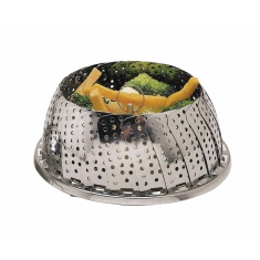 KitchenCraft Stainless Steel Collapsing Steaming Basket 23cm