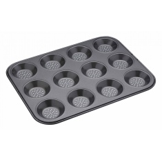 Masterclass Crusty Bake Non-Stick Shallow 12 Hole Baking Pan 32x24cm Masterclass Crusty Bake Non-Stick Shallow 12 Hole Baking Pan 32x24cm