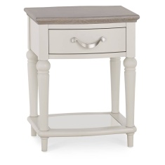 Montreal Lamp Table - Grey Washed Oak & Soft Grey