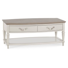 Montreal Coffee Table - Grey Washed Oak & Soft Grey