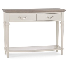 Montreal Console Table - Grey Washed Oak & Soft Grey