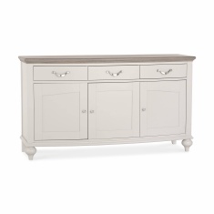 Montreal Wide Sideboard - Grey Washed Oak & Soft Grey