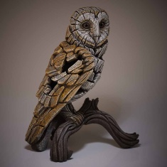 Edge Natural Barn Owl Sculpture