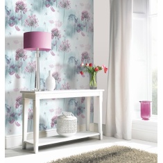 Arthouse Spring Meadow Duck Egg Wallpaper