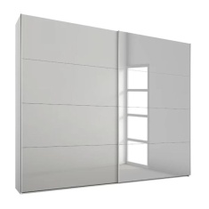 Stuttgart Soft Grey/Alpine White 181cm Wide Sliding Door Wardrobe Stuttgart Soft Grey/Alpine White 181cm Wide Sliding Door Wardrobe
