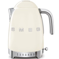 Smeg KLF04CRUK Variable Temperature 50's Style Retro 1.7L Kettle - Cream
