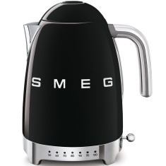 Smeg KLF04BLUK Variable Temperature 50's Style Retro 1.7L Kettle - Black Smeg KLF04BLUK Variable Temperature 50's Style Retro 1.7L Kettle - Black
