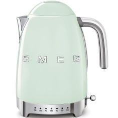 Smeg KLF04PGUK Variable Temperature 1.7L 50's Style Retro Kettle - Pastel Green Smeg KLF04PGUK Variable Temperature 1.7L 50's Style Retro Kettle - Pastel Green
