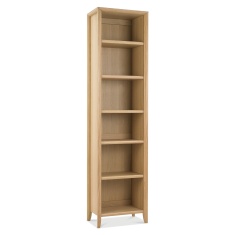 Brampton Oak Narrow Bookcase