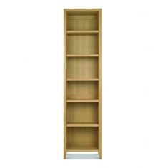 Brampton Oak Narrow Bookcase