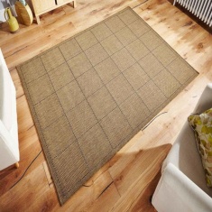 Oriental Weavers Checked Flatweave Rug - Natural