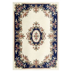 Melrose Royal Rug - Cream Blue