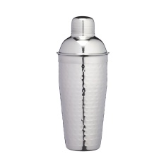 Barcraft Hammered Stainless Steel Cocktail Shaker 700ml