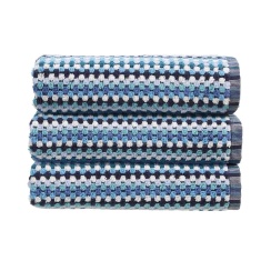 Christy Carnaby Stripe Towel - Blue Christy Carnaby Stripe Towel - Blue