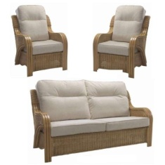 Desser Opera Light Oak 3 Seater Suite