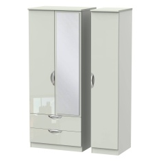 Cambourne Cam132 Triple 2 Drawer Wardrobe With Mirror Door