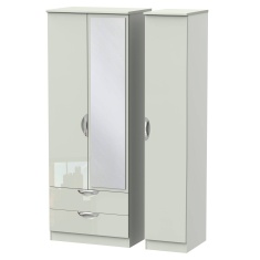 Cambourne Cam142 Tall Triple 2 Drawer Wardrobe With Mirror Door