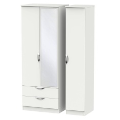 Cambourne Cam142 Tall Triple 2 Drawer Wardrobe With Mirror Door