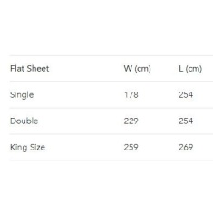 Belledorm 200 Count Flat Sheet - Apple