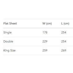 Belledorm 200 Count Flat Sheet - Apple