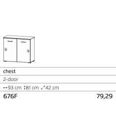 Stuttgart Soft Grey/Alpine White Cupboard