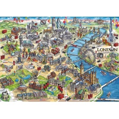 Gibsons London Landmarks Jigsaw Puzzle (1000 Pieces)