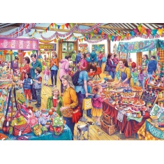 Gibsons Village Tombola Jigsaw Puzzle (1000 Pieces)