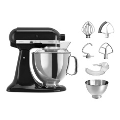 KitchenAid 5KSM175PSBOB Artisan 250W Stand Mixer - Onyx Black