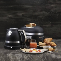 KitchenAid 5KMT2204BBK Artisan 2 Slice Toaster - Cast Iron Black