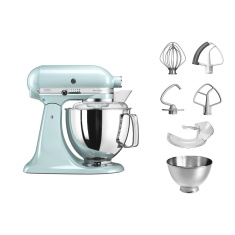 KitchenAid 5KSM175PSBIC 300W Artisan Stand Mixer - Ice Blue