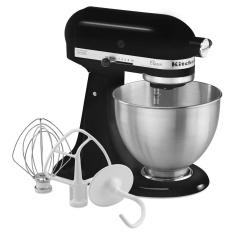 KitchenAid 5K45SSBOB Classic 275W Stand Mixer - Onyx Black