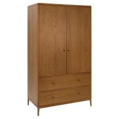 Ercol Salina Two Drawer Double Wardrobe Ercol Salina Two Drawer Double Wardrobe