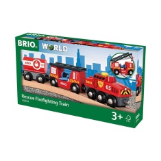 Brio Rescue Fire Fighting Train 33844