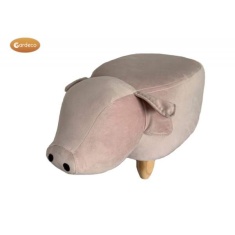 Pinky the Pig Velvet Footstool Pinky the Pig Velvet Footstool