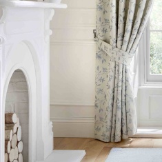 Curtina Bird Trail Curtains - Duck Egg