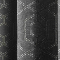 Curtina Camberwell Eyelet Curtains - Graphite