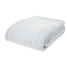 Catherine Lansfield Raschel Velvet Touch Throw Silver