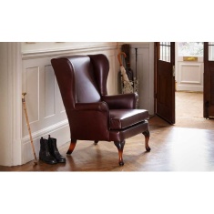 Parker Knoll Penshurst Leather Wing Chair