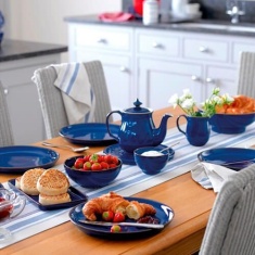 Denby Imperial Blue Medium Coupe Plate