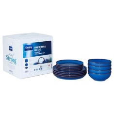 Denby Imperial Blue 12 Piece Coupe Set