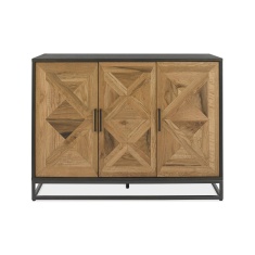 Vancouver Rustic Oak & Peppercorn Narrow Sideboard