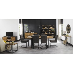 Vancouver Rustic Oak 190cm/240cm Extending Dining Table