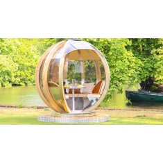 Ornate Garden The Rotating Sphere Lounger Garden Pod