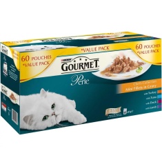 Gourmet Perle Chef Collection Pack Cat Food 60 x 85g Downtown