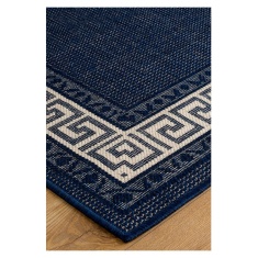 Oriental Weavers Greek Key Flatweave Blue Rug