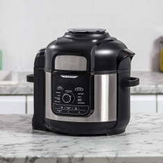 Ninja Foodi OP500UK 7.5L 9-in-1 Multi Pressure Cooker and Air Fryer - Black/Stainless Steel