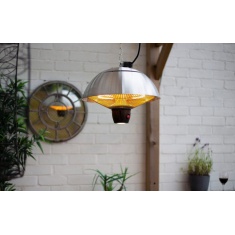 La Hacienda Hanging Mushroom Silver Heater La Hacienda Hanging Mushroom Silver Heater